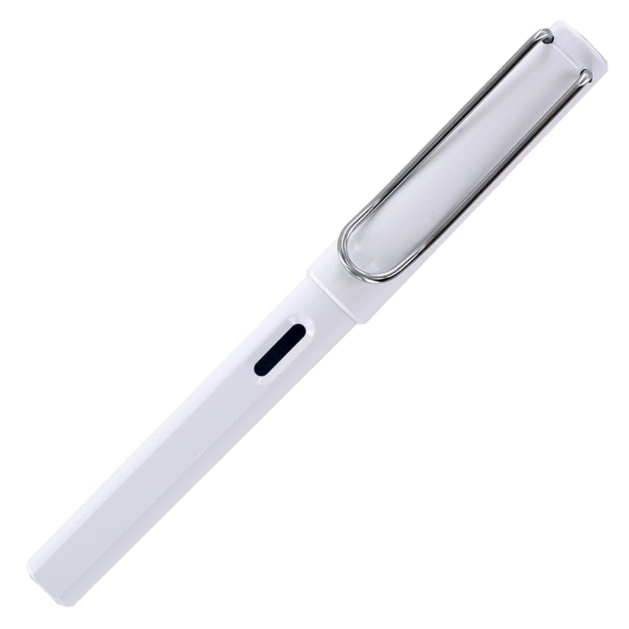 LAMY　ホワイトペン　white pen Amazon.com : LAMY safari white - Fountain Pen with ergonomic